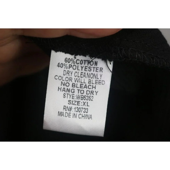 Umgee Black & Ivory Lace Semi-Sheer A-Line Dress-Size XL-Asymmetrical Hemline - Picture 7 of 9